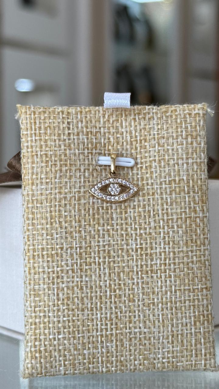 DIJE OJO TURCO TANZANITAS 18K 0.9GR
